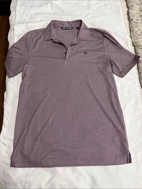 Travis Mathew Men’s Heathered Mauve Polo